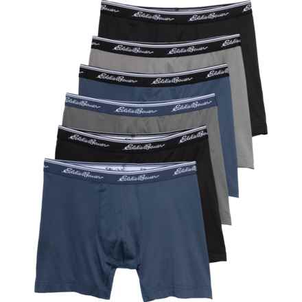 Eddie Bauer High-Performance Boxer Briefs - 6-Pack in Black/Gray/Dusted Indigo/Black/Vintage Gray/Dusted