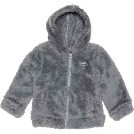 Eddie Bauer Infant and Toddler Boys and Girls Quest Fleece Plush Hooded Jacket in Blue Smoke