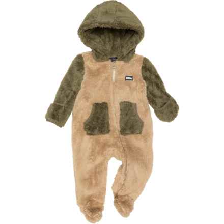 Eddie Bauer Infant Boys Quest Plush Pram Suit in Olive Khaki