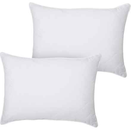 Eddie Bauer Jumbo 230 TC Quilted Gel Pillows - 2-Pack, White in White
