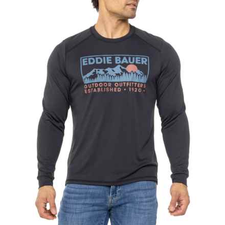 Eddie Bauer Juniper T-Shirt - UPF 50, Long Sleeve in Black