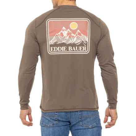 Eddie Bauer Juniper T-Shirt - UPF 50, Long Sleeve in Major Brown