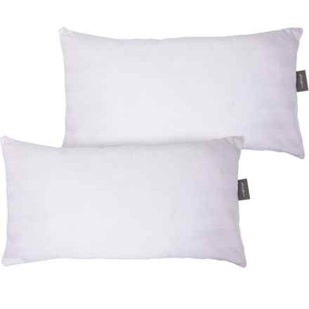 Eddie Bauer King 300 TC Cotton Damask Drift Stripe Bed Pillows - 2-Pack, White in White