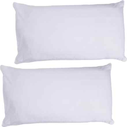 Eddie Bauer King 300 TC Cotton Damask Supreme Comfort Bed Pillows - 2-Pack, White in White