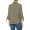 DY347_2 Eddie Bauer Linen-Rayon Utility Shirt - Long Sleeve (For Women)