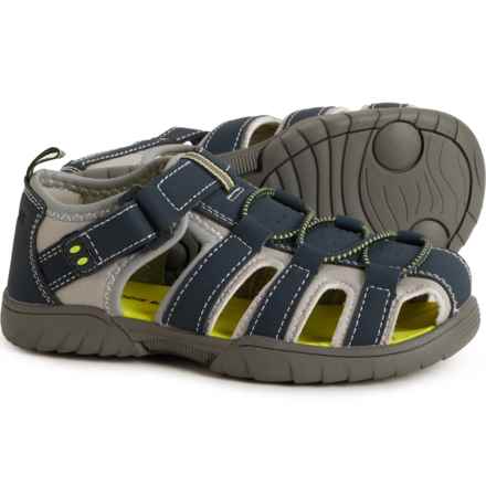 Eddie Bauer Little Boys Edmund Sport Sandals in Navy/Green