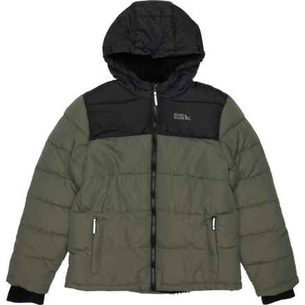 Eddie Bauer Little Boys Faux Shearling Lined Jacket in Beetle