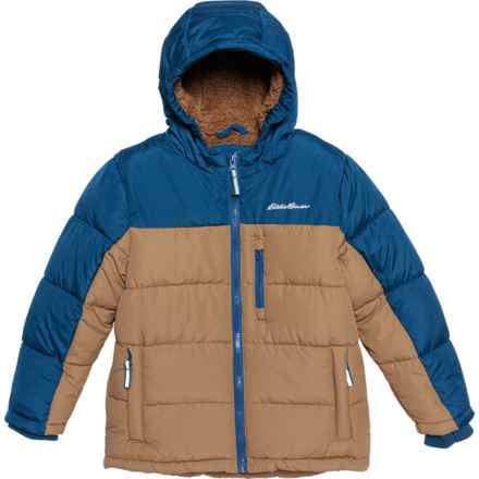 Eddie Bauer Little Boys Faux Shearling Lined Jacket - Insulated in Wheat