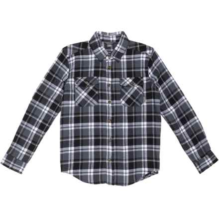 Eddie Bauer Little Boys Favorite Flannel Shirt - Long Sleeve in Onyx