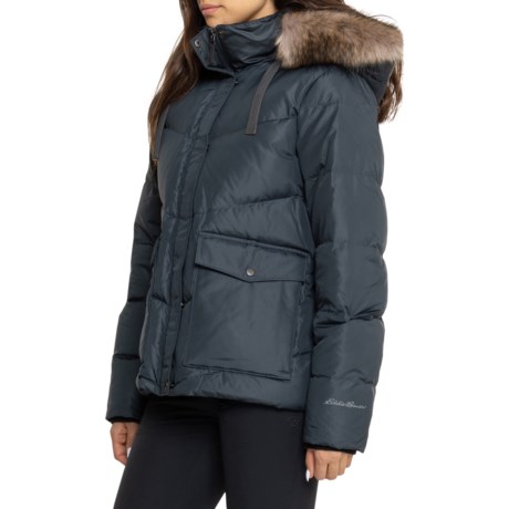 Eddie Bauer Lodge Cascadian Down Parka - 650 Fill Power in Storm