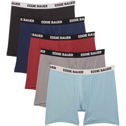 Eddie Bauer Mesh Boxer Briefs - 5-Pack in Dustyrd/Blue/Atlantic/Blk/Grey