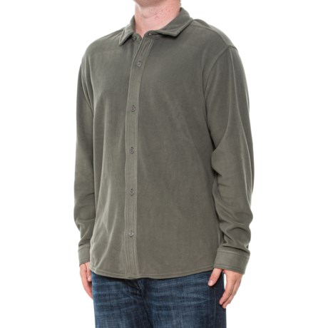 Eddie Bauer Microfleece Shirt Jacket in Capers