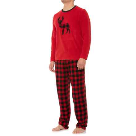 Eddie Bauer Moose Pajamas - Long Sleeve in Red