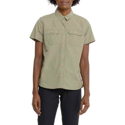Eddie Bauer Mountain Ripstop Shirt - UPF 50+, Short Sleeve in Eucalyp