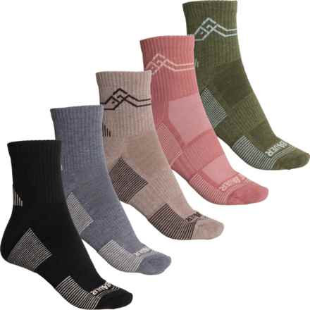 Eddie Bauer Outdoor Essentials Cushioned Hiking Socks - 5-Pack, Crew (For Women) in Multi