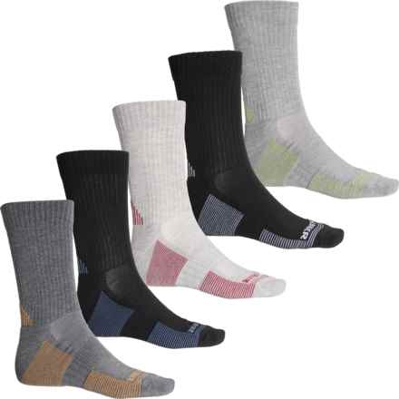 Eddie Bauer Outdoor Essentials Hiking Socks - 5-Pack, Crew (For Men) in Grey