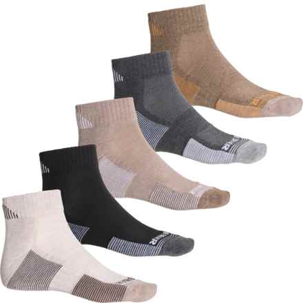 Eddie Bauer Outdoor Essentials Hiking Socks - 5-Pack, Quarter Crew (For Men) in Taupe