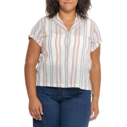 Eddie Bauer Packable Camp Shirt - Short Sleeve in Ecru