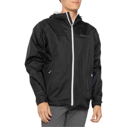Eddie Bauer Packable Tech Rain Shell Jacket - Waterproof in Black