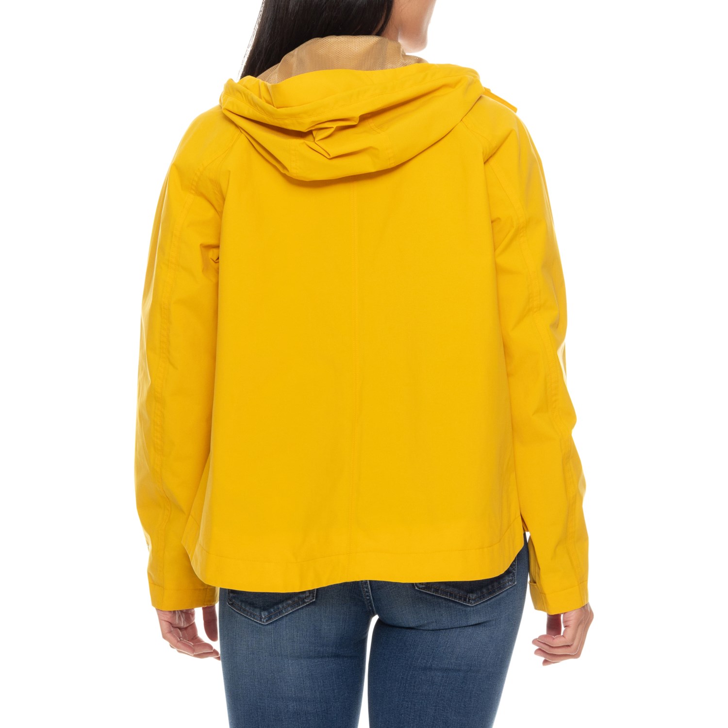 Veste De Pluie Eddie Bauer WeatherEdge Femme - Petite, Jaune, Capuche Imperméable