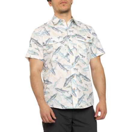 Eddie Bauer Pro Creek Perforated Shirt - Short Sleeve in Sea Blue