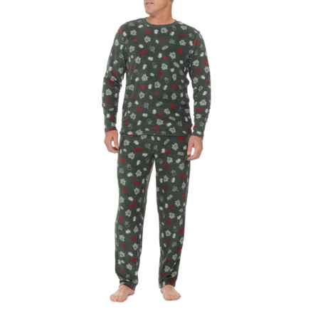 Eddie Bauer Quest Fleece Pajamas - Long Sleeve in Green