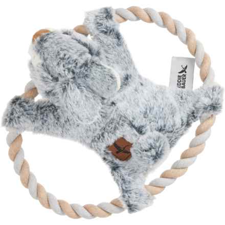 Eddie Bauer Rabbit Rope Dog Toy - 10”, Squeaker in Multi