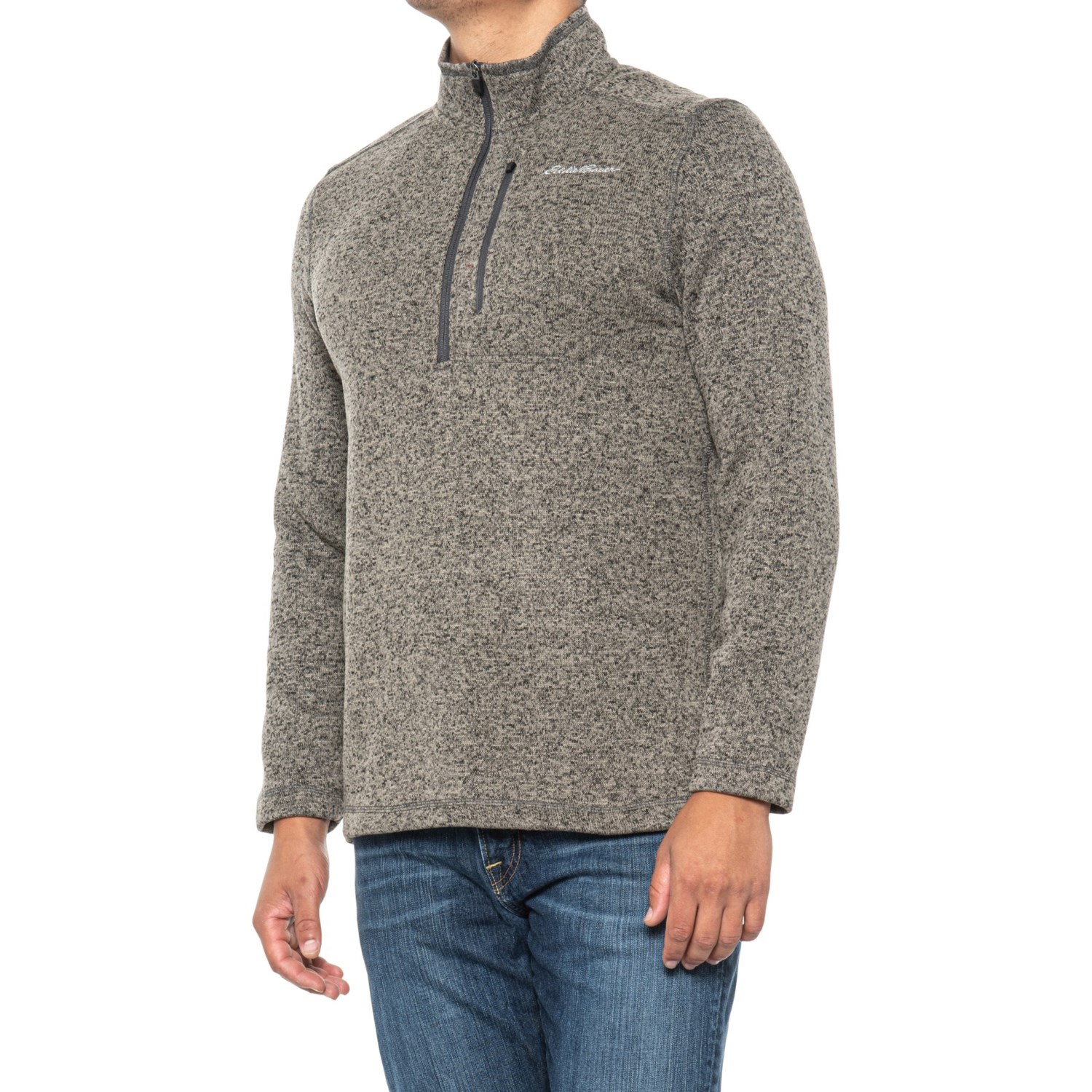 Eddie Bauer Sweater Men's Small Navy Radiator Fleece 1/4 Zip Pullover Gorpcore
