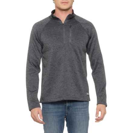Eddie Bauer Radiator Pullover Shirt - Zip Neck, Long Sleeve in H. Black