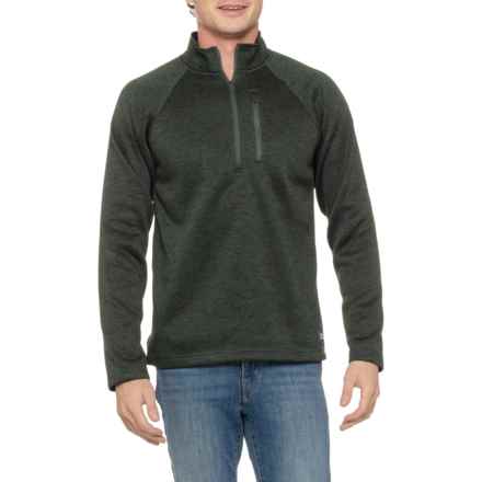 Eddie Bauer Radiator Pullover Shirt - Zip Neck, Long Sleeve in H. Deep Forest