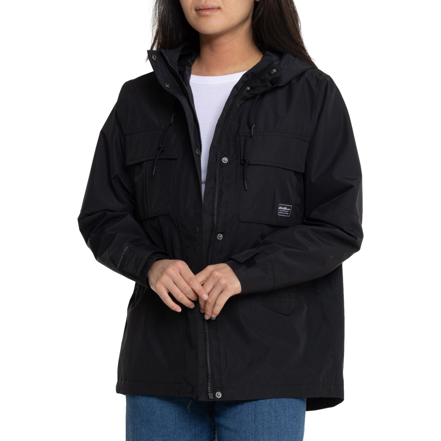 Eddie Bauer Giacca Pieghevole Rainfoil Da Uomo - Impermeabile, Colore Dark Smoke, Taglia Media