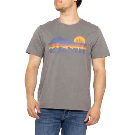 Eddie Bauer Retro Mountainscape T-Shirt - Short Sleeve in Gra/Hea