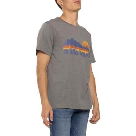 Eddie Bauer Retro Mountainscape T-Shirt - Short Sleeve in Gra/Hea