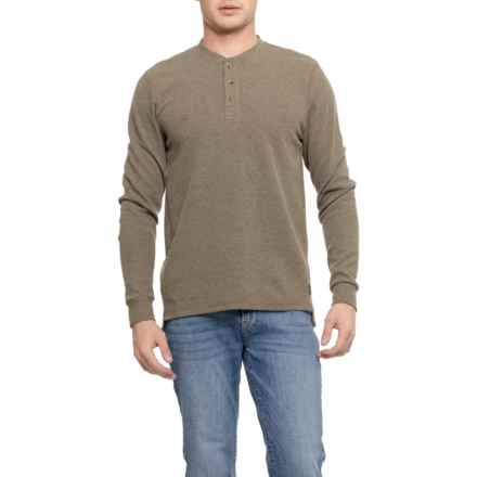 Eddie Bauer Ridges Henley Shirt - Long Sleeve in H. Canteen
