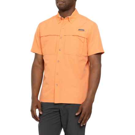 Eddie Bauer Ripstop Guide Shirt - UPF 50+, Short Sleeve in Dstycoral