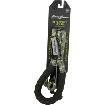 Eddie Bauer Round Braided Rope Dog Leash with Foam Handle - 6’ in Gray/Green