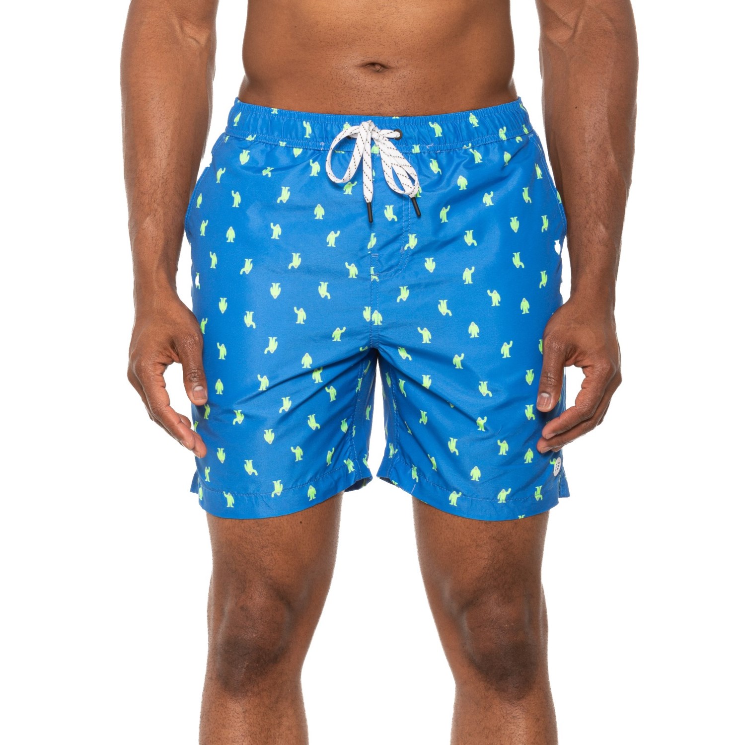 Eddie Bauer Sasquatch Print EBoard Solid Swim Shorts - UPF 50 - Save 43%