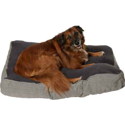 Eddie Bauer Sherpa Dog Bed - 42x30x6” in Buckner/Charcoal