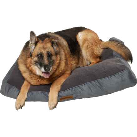 Eddie Bauer Sherpa Dog Bed - 42x30x6” in Canvas/Charcoal