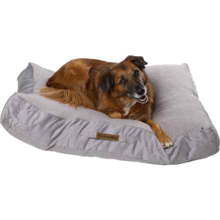 Eddie Bauer Sherpa Dog Bed - 42x30x6” in Light Gray Dayton With Light Gray Boucle