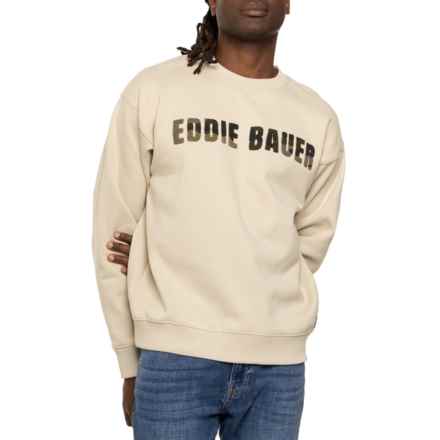 Eddie Bauer Signature Logo Sweatshirt in Ecru