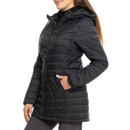 Eddie Bauer Snow Cap Long Puffer Jacket - Insulated in Black