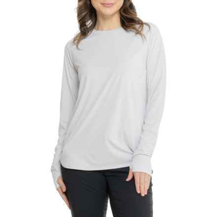 Eddie Bauer Solarfoil Crew Neck Shirt - Long Sleeve in Cement