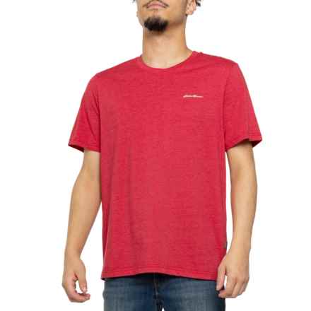Eddie Bauer Solid Lounge T-Shirt - Short Sleeve in Red Heather