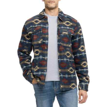Eddie Bauer Sparrow Shirt Jacket in Southwest Stripe Outer Space