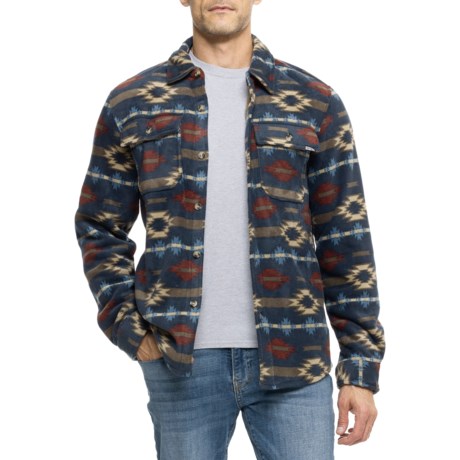 Eddie Bauer Sparrow Shirt Jacket in Southwest Stripe Outer Space
