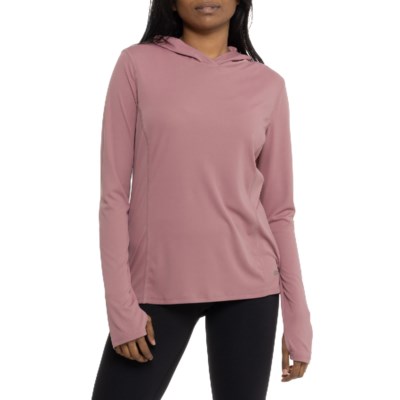(取寄) エディーバウアー サンスケープ ブーディ - Upf 50 Eddie Bauer Sunscape Hoodie  - UPF 50  Whistful Mauve eddie-bauer-sunscape-hoodie-