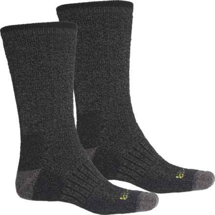Eddie Bauer Thermal Marled Wool Socks - 2-Pack, Crew (For Men) in Black