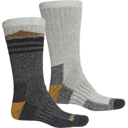 Eddie Bauer Thermal Wool Mountain Socks - 2-Pack, Crew (For Men) in Black Assorted