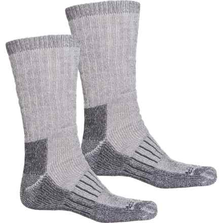 Eddie Bauer Thermal Wool Socks - 2-Pack, Crew (For Men) in Black Assorted